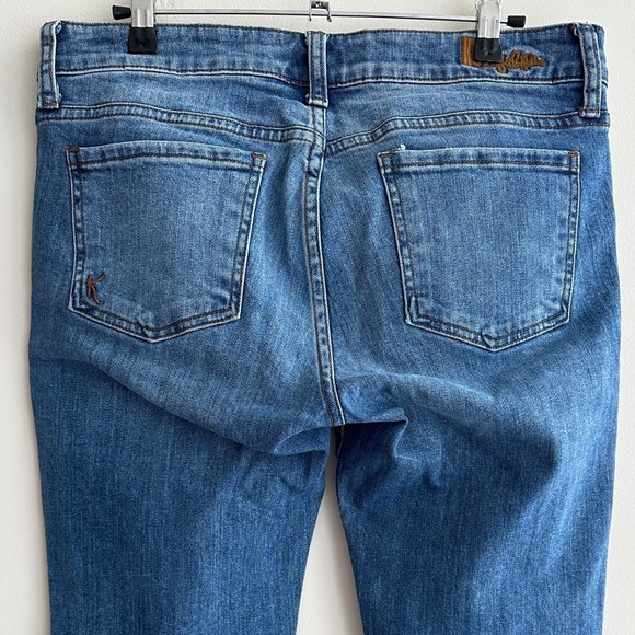 Kut from the Kloth Katy Boyfriend Distressed Blue Denim Jeans, Size 6 - Picture 14 of 16